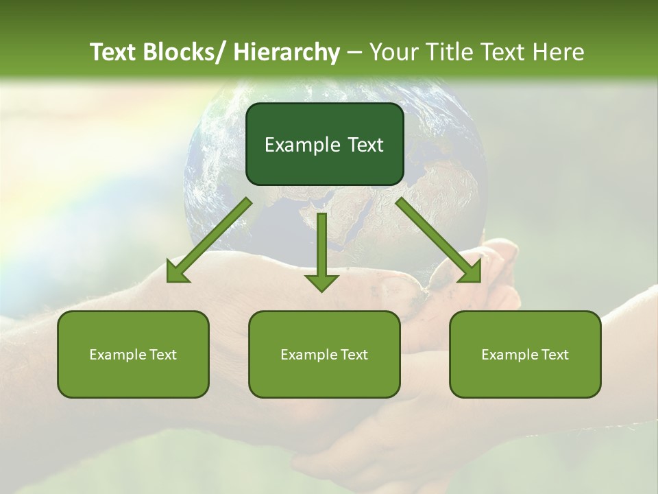 A Person Holding A Small Earth In Their Hands PowerPoint Template