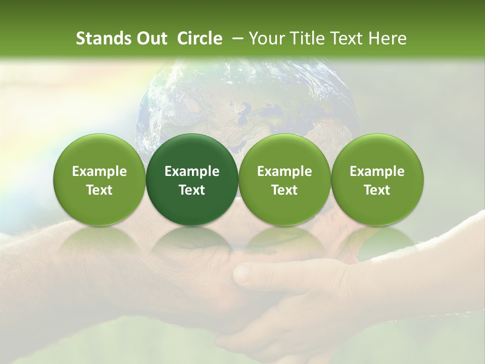 A Person Holding A Small Earth In Their Hands PowerPoint Template