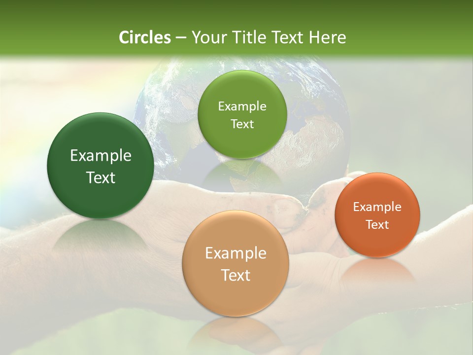 A Person Holding A Small Earth In Their Hands PowerPoint Template