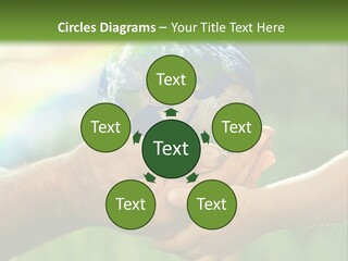 A Person Holding A Small Earth In Their Hands PowerPoint Template