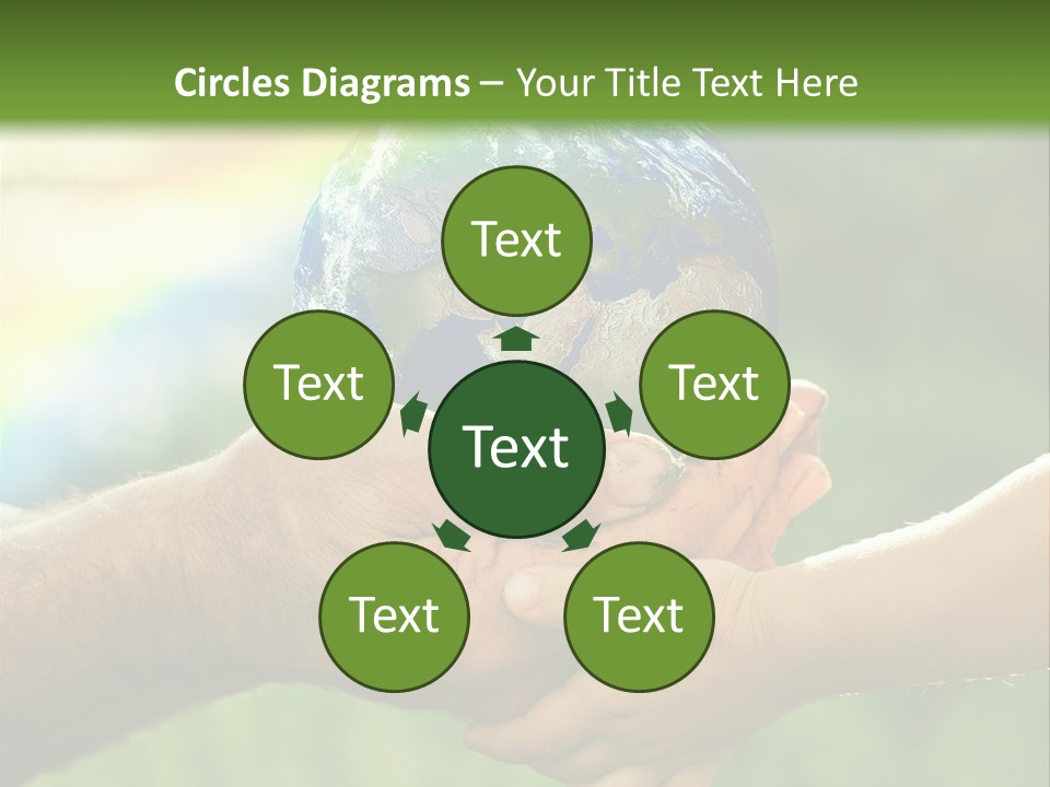 A Person Holding A Small Earth In Their Hands PowerPoint Template