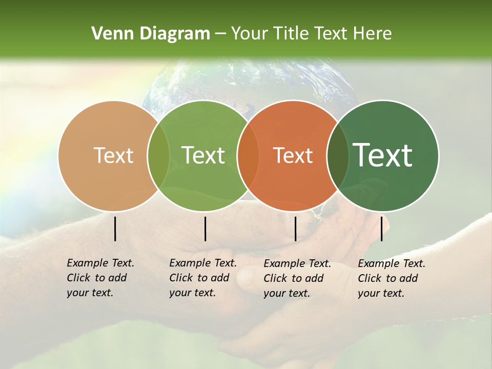 A Person Holding A Small Earth In Their Hands PowerPoint Template