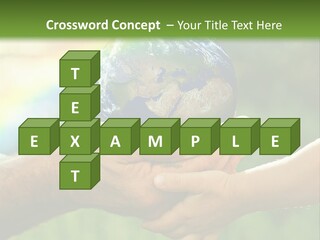 A Person Holding A Small Earth In Their Hands PowerPoint Template