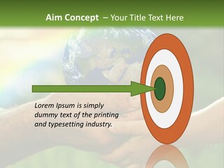 A Person Holding A Small Earth In Their Hands PowerPoint Template