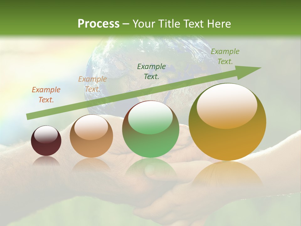 A Person Holding A Small Earth In Their Hands PowerPoint Template