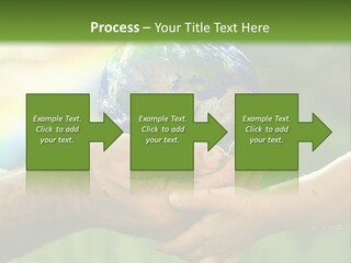 A Person Holding A Small Earth In Their Hands PowerPoint Template