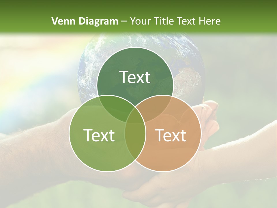 A Person Holding A Small Earth In Their Hands PowerPoint Template