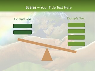 A Person Holding A Small Earth In Their Hands PowerPoint Template