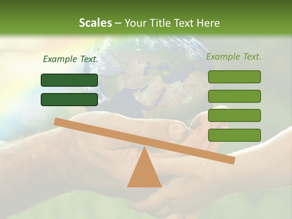 A Person Holding A Small Earth In Their Hands PowerPoint Template