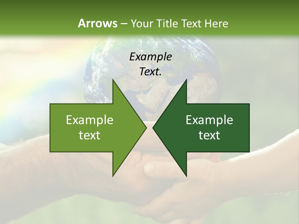 A Person Holding A Small Earth In Their Hands PowerPoint Template