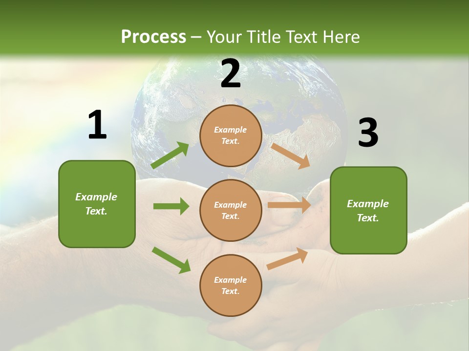 A Person Holding A Small Earth In Their Hands PowerPoint Template