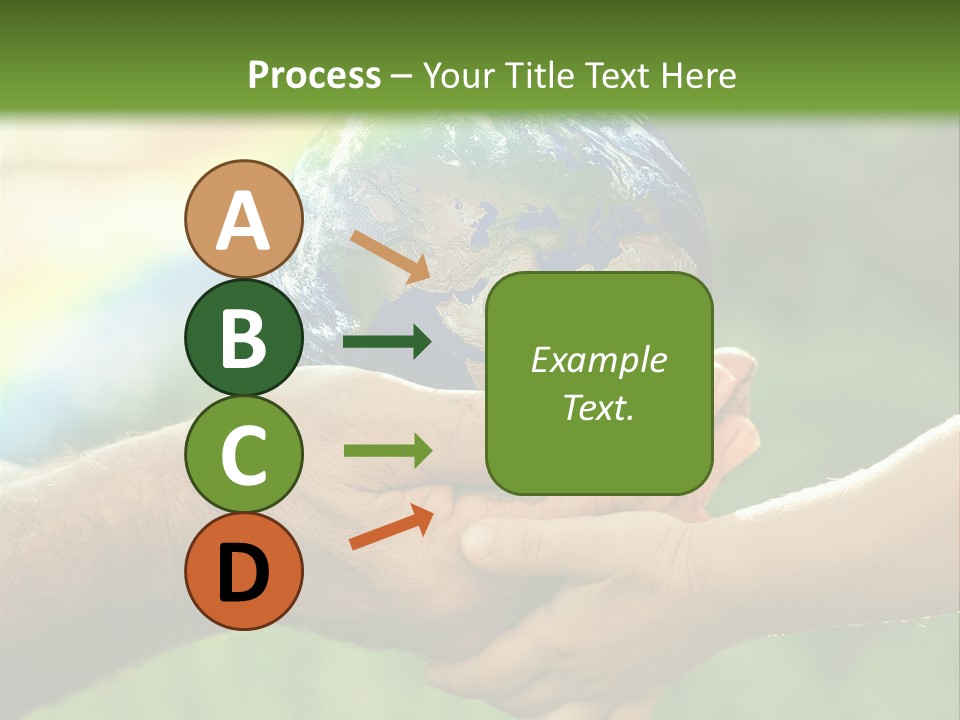 A Person Holding A Small Earth In Their Hands PowerPoint Template