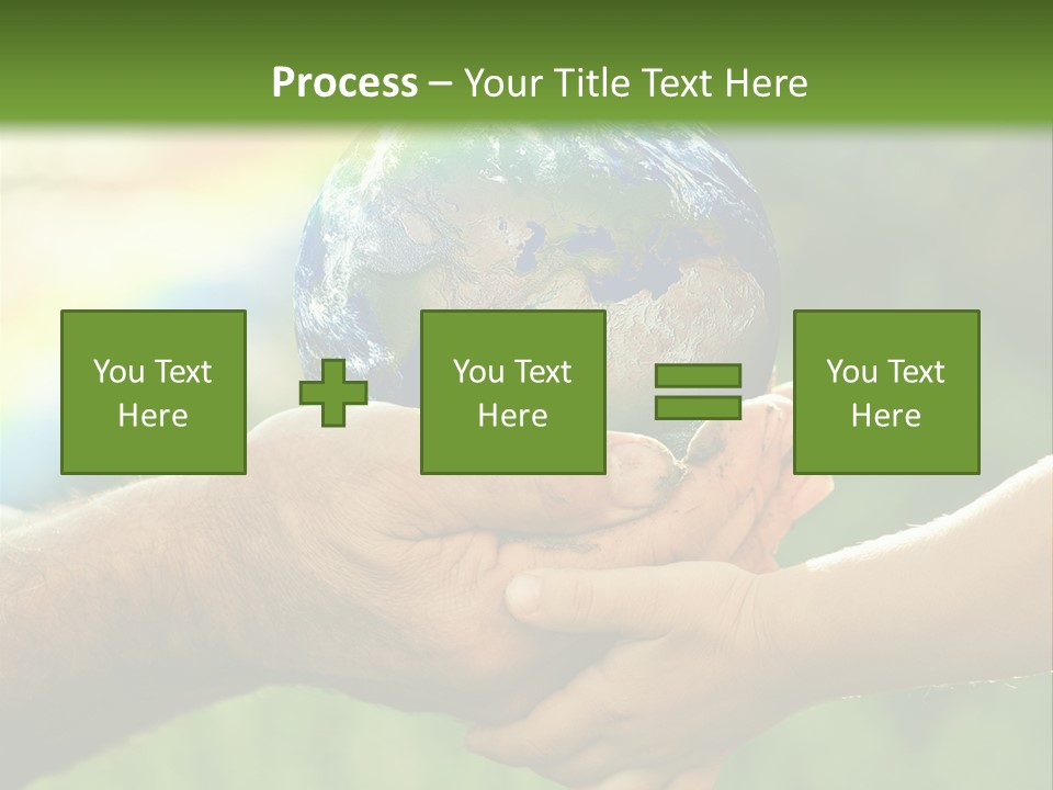 A Person Holding A Small Earth In Their Hands PowerPoint Template