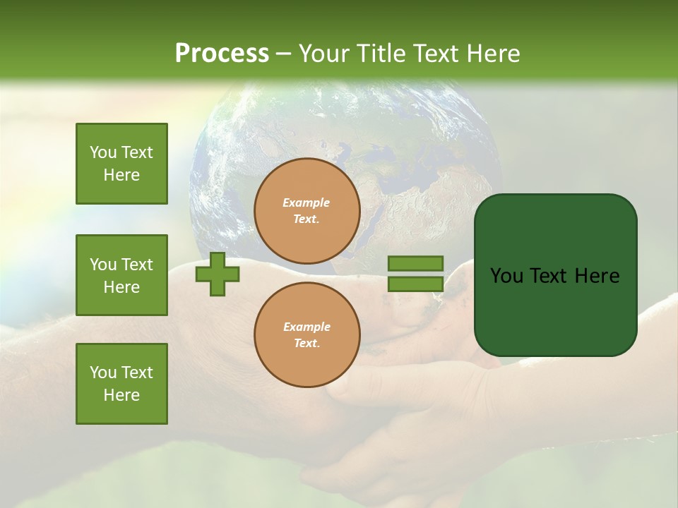 A Person Holding A Small Earth In Their Hands PowerPoint Template