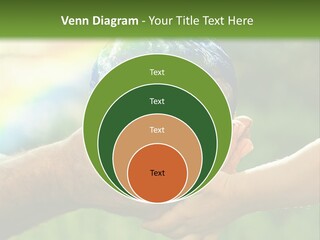 A Person Holding A Small Earth In Their Hands PowerPoint Template