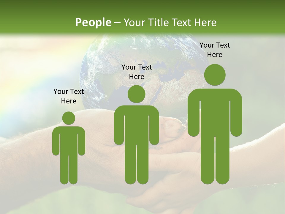 A Person Holding A Small Earth In Their Hands PowerPoint Template