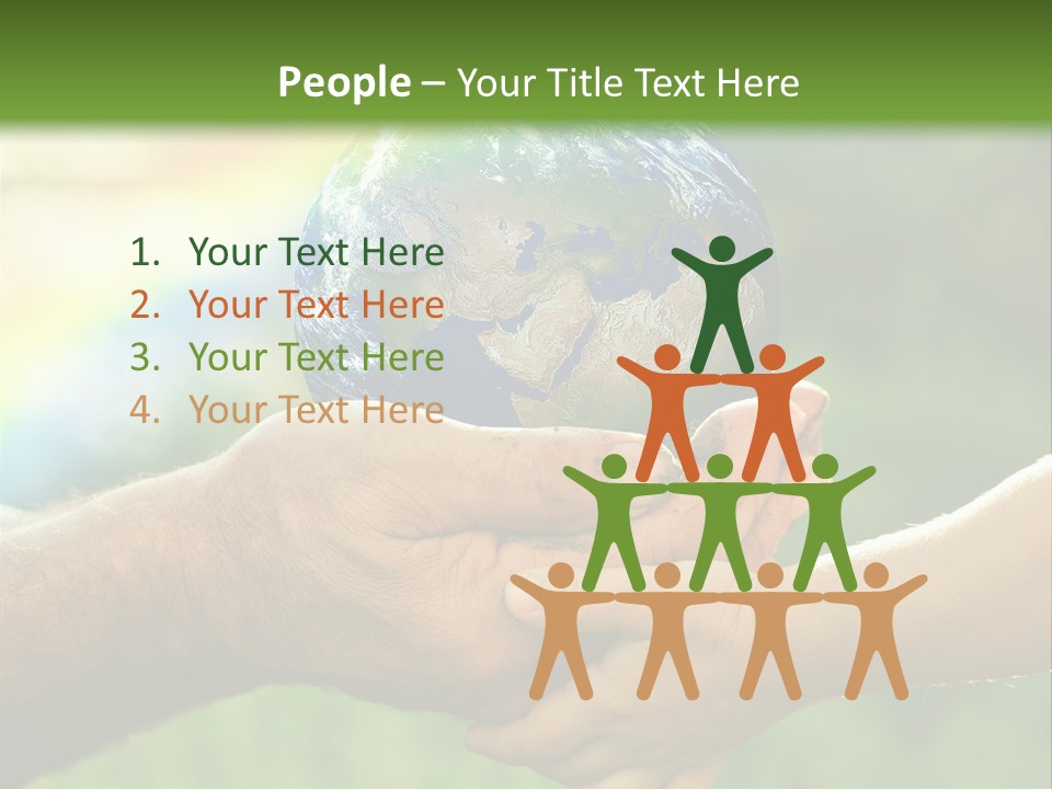 A Person Holding A Small Earth In Their Hands PowerPoint Template