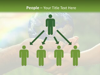 A Person Holding A Small Earth In Their Hands PowerPoint Template