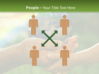 A Person Holding A Small Earth In Their Hands PowerPoint Template
