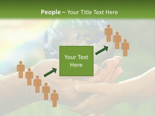 A Person Holding A Small Earth In Their Hands PowerPoint Template
