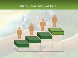 A Person Holding A Small Earth In Their Hands PowerPoint Template