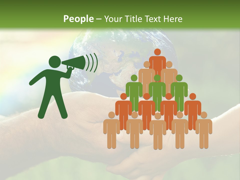 A Person Holding A Small Earth In Their Hands PowerPoint Template