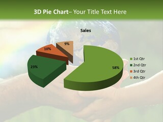A Person Holding A Small Earth In Their Hands PowerPoint Template