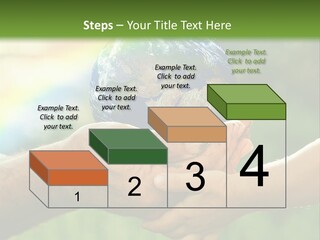A Person Holding A Small Earth In Their Hands PowerPoint Template