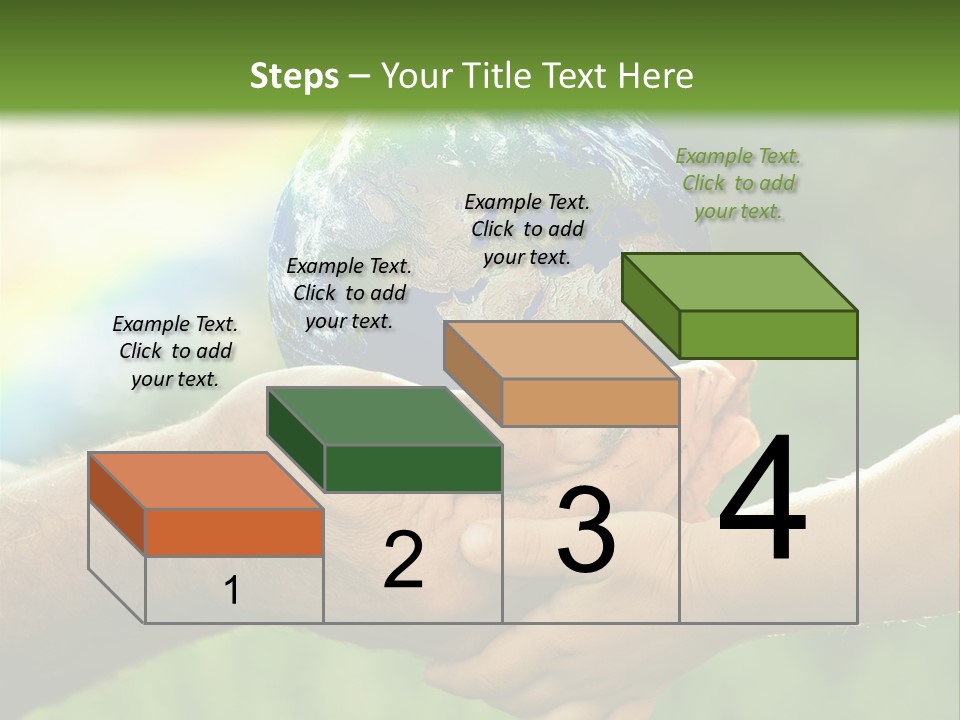 A Person Holding A Small Earth In Their Hands PowerPoint Template