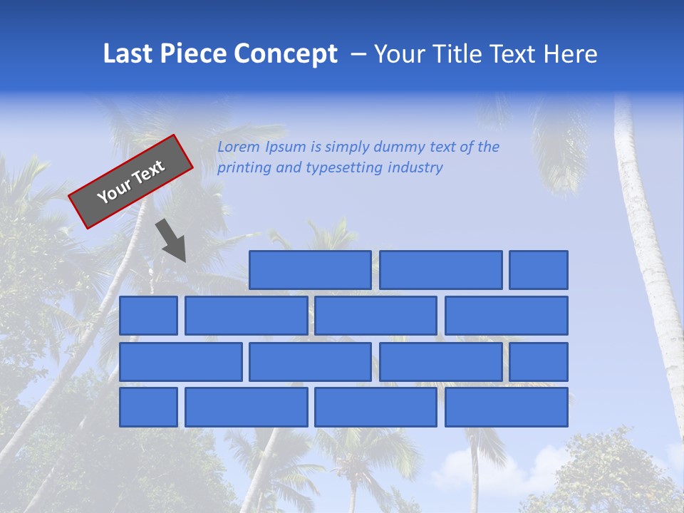 A Powerpoint Presentation With Palm Trees And Blue Sky PowerPoint Template