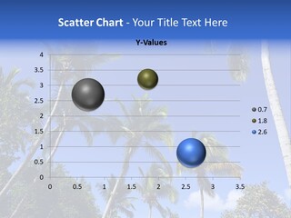 A Powerpoint Presentation With Palm Trees And Blue Sky PowerPoint Template