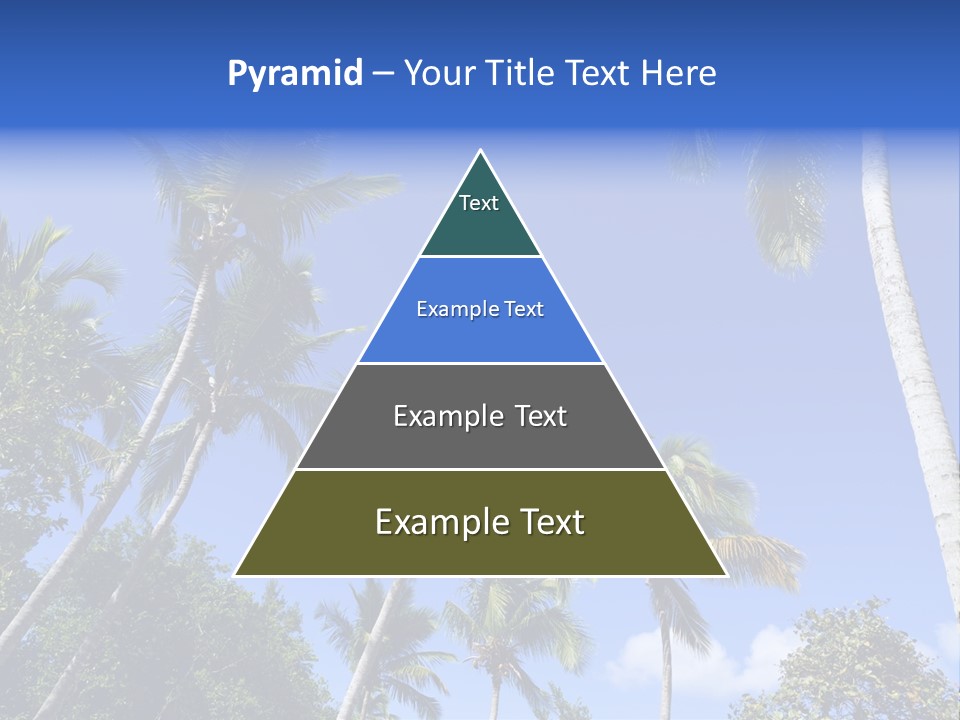 A Powerpoint Presentation With Palm Trees And Blue Sky PowerPoint Template