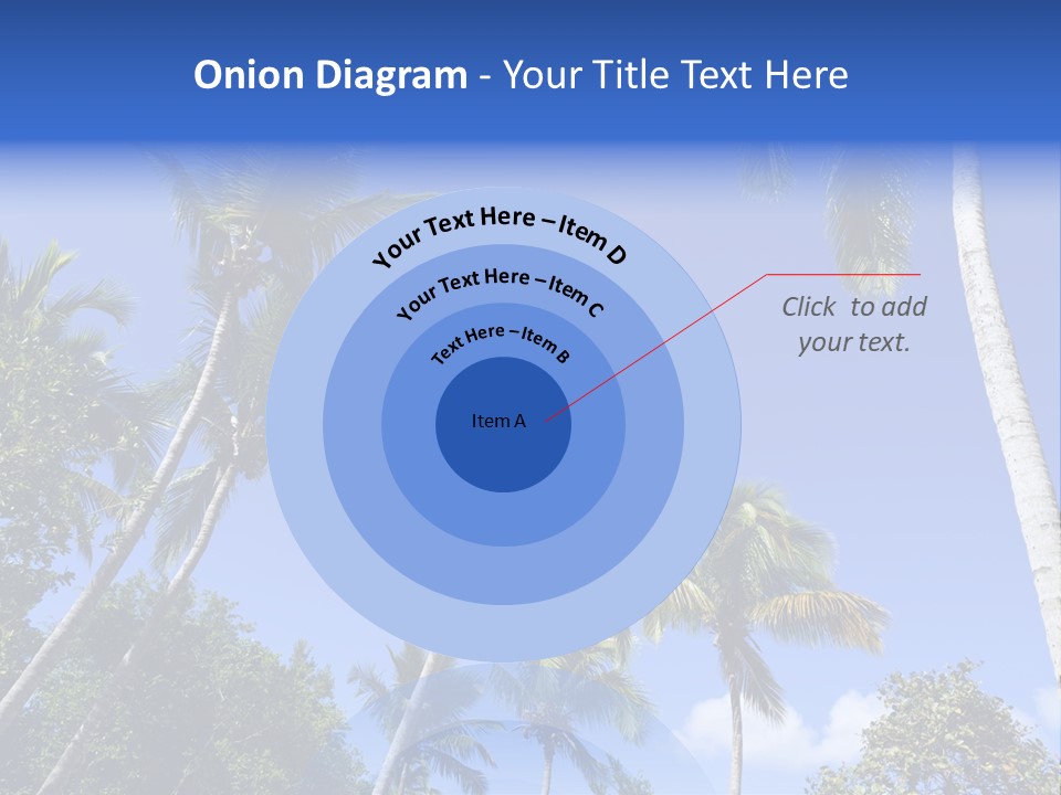 A Powerpoint Presentation With Palm Trees And Blue Sky PowerPoint Template