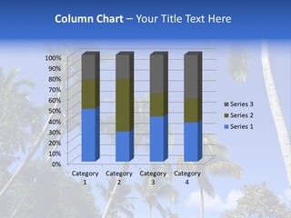 A Powerpoint Presentation With Palm Trees And Blue Sky PowerPoint Template