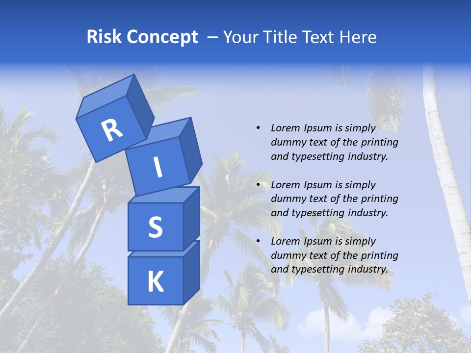 A Powerpoint Presentation With Palm Trees And Blue Sky PowerPoint Template