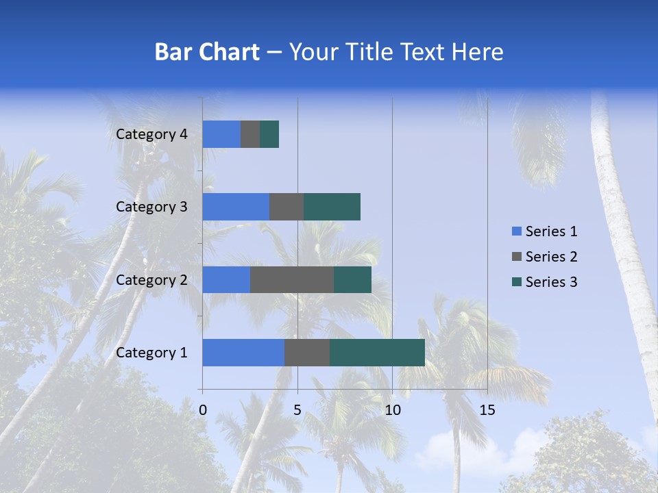 A Powerpoint Presentation With Palm Trees And Blue Sky PowerPoint Template
