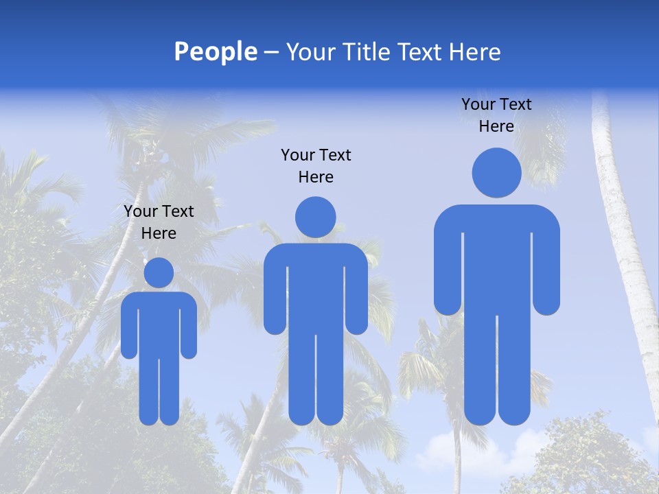 A Powerpoint Presentation With Palm Trees And Blue Sky PowerPoint Template