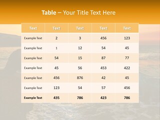 A Sunset Over The Ocean With A Cross On Top Of It PowerPoint Template