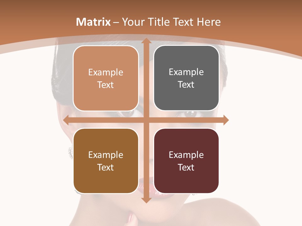 A Woman In A Red Dress Is Pointing At The Camera PowerPoint Template