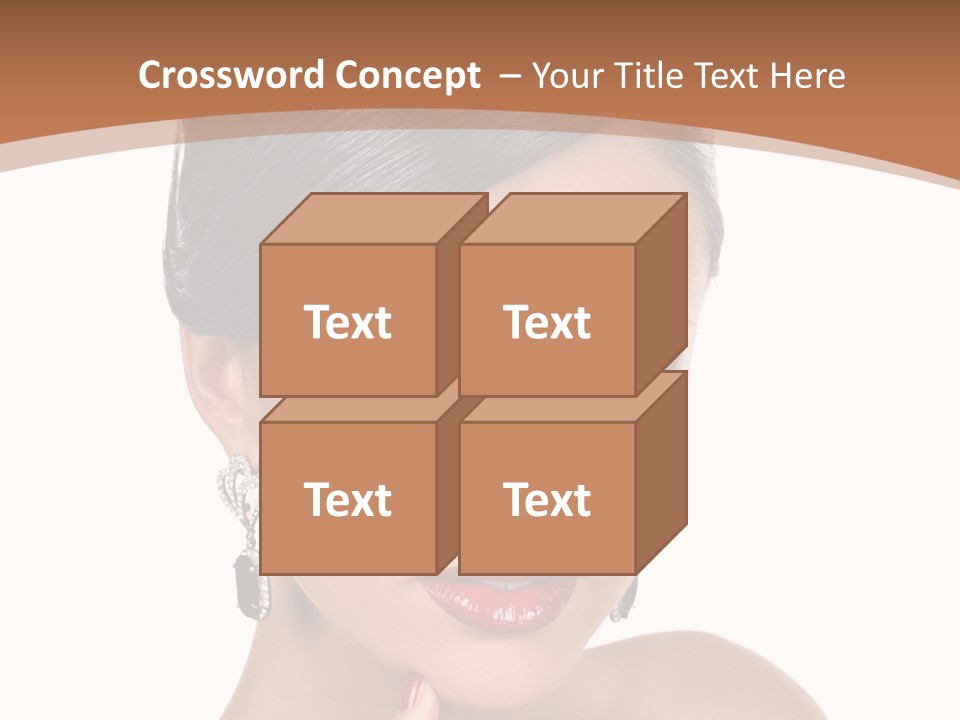 A Woman In A Red Dress Is Pointing At The Camera PowerPoint Template