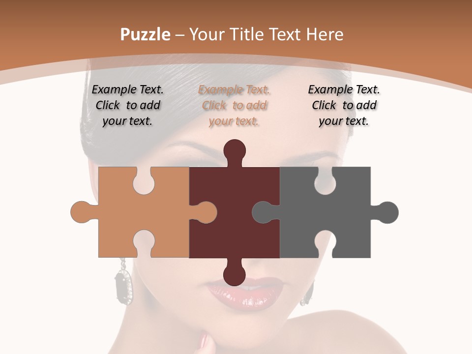 A Woman In A Red Dress Is Pointing At The Camera PowerPoint Template