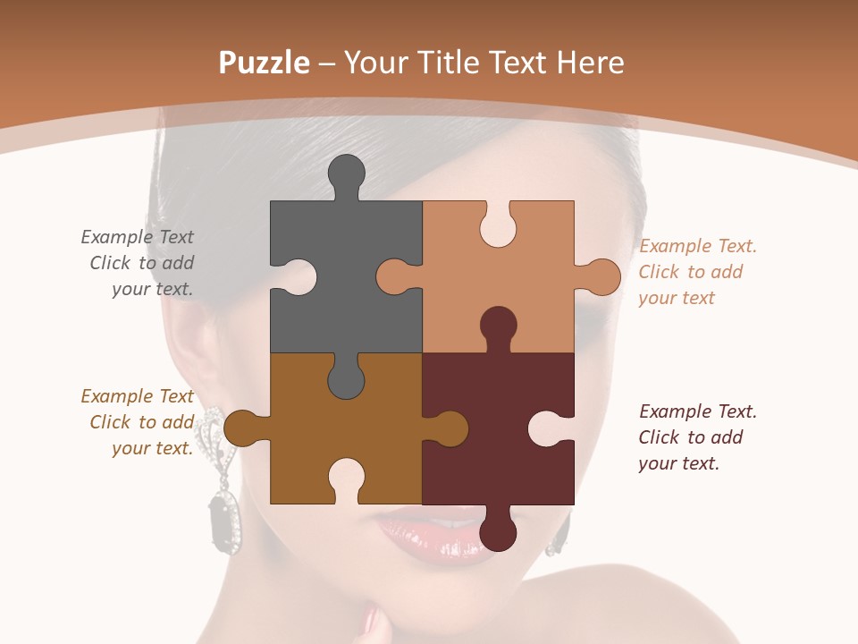 A Woman In A Red Dress Is Pointing At The Camera PowerPoint Template