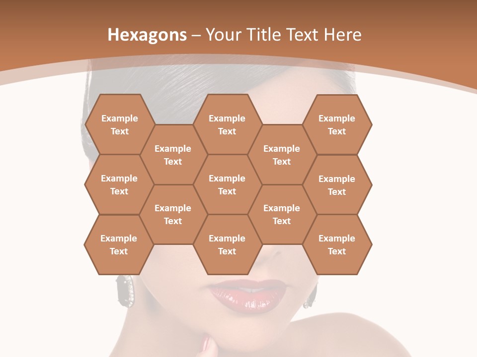 A Woman In A Red Dress Is Pointing At The Camera PowerPoint Template