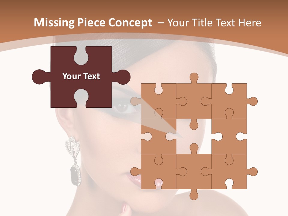 A Woman In A Red Dress Is Pointing At The Camera PowerPoint Template