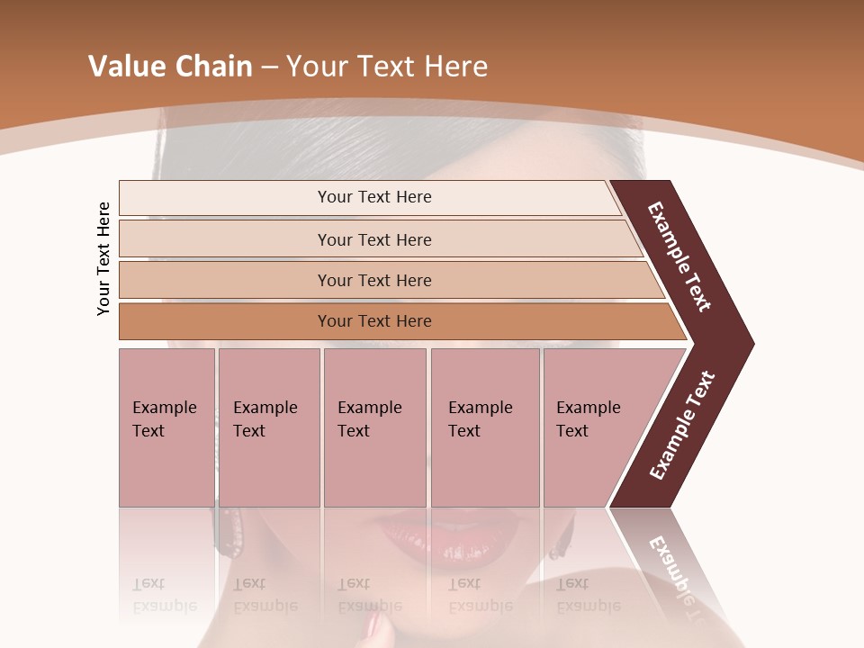 A Woman In A Red Dress Is Pointing At The Camera PowerPoint Template