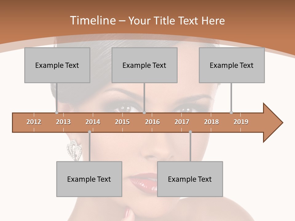 A Woman In A Red Dress Is Pointing At The Camera PowerPoint Template