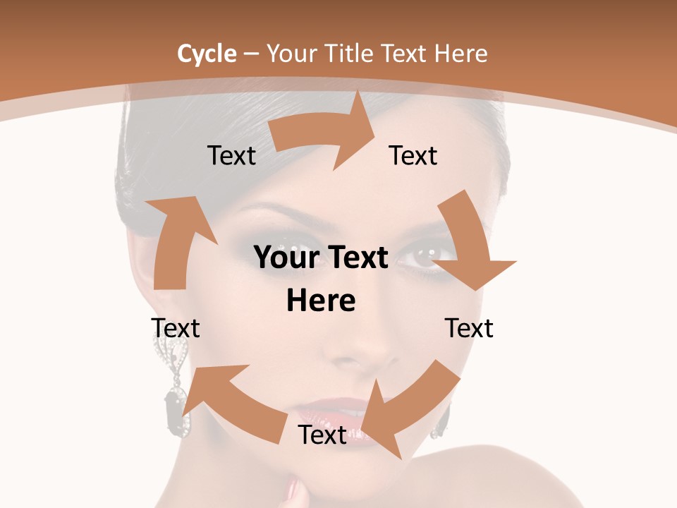 A Woman In A Red Dress Is Pointing At The Camera PowerPoint Template