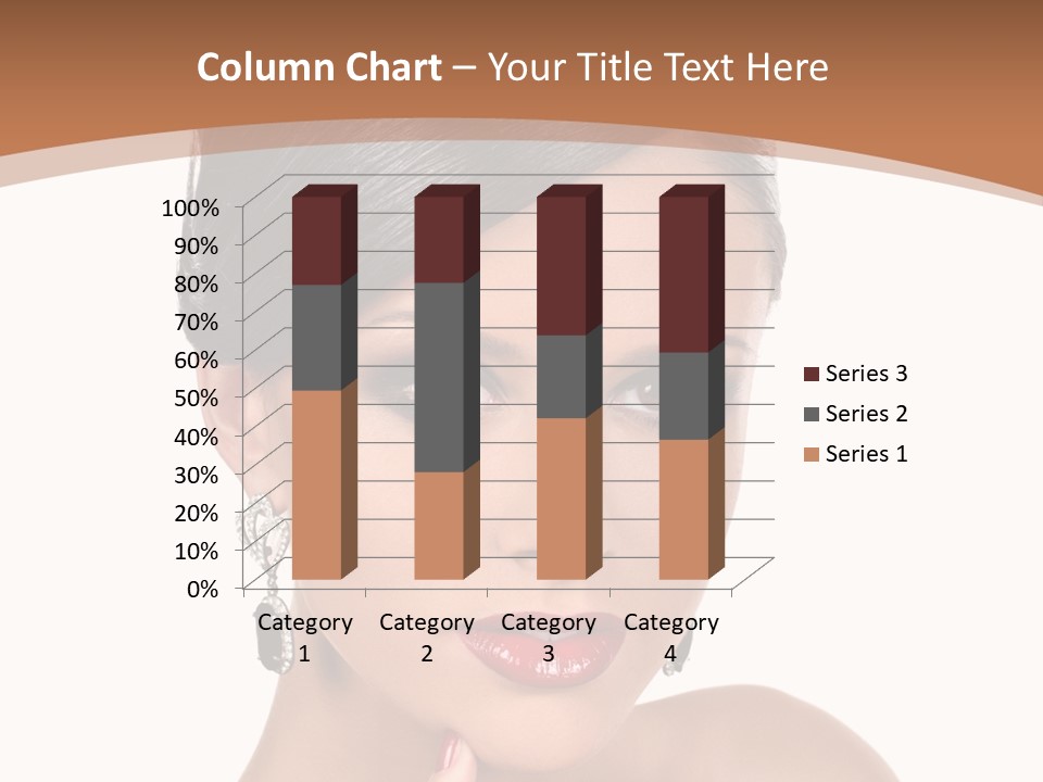 A Woman In A Red Dress Is Pointing At The Camera PowerPoint Template