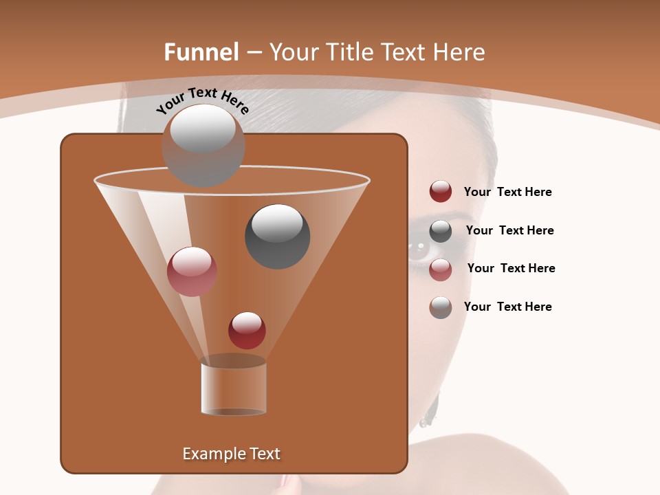 A Woman In A Red Dress Is Pointing At The Camera PowerPoint Template