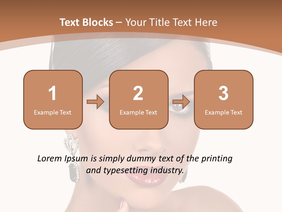 A Woman In A Red Dress Is Pointing At The Camera PowerPoint Template